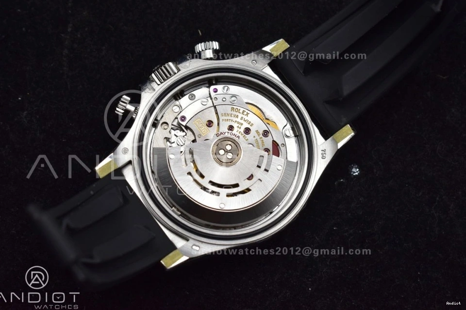 Daytona Dial DD4130 Steel Best Edition 904L 116519 VSF flex Strap on 1:1 Gray Oyster 0126